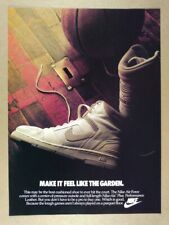 1986 Nike Air Force Basketball Shoe 'Feel like the Garden.' vintage print Ad picture