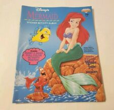 Disney's The Little Mermaid Sticker Album Diamond Collectible 1993 Vintage NOS picture