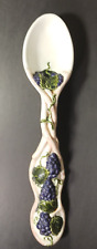 Vintage Arnels Large Grape Spoon Wall Art Ceramic 17 Inches 1970s picture