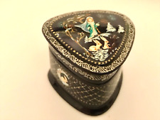 🔥LOOK🔥 NEW GENUINE KHOLUI SNOW MAIDEN RUSSIAN LACQUER BOX HAND PAINTED SIGNED picture