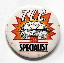 1995 Vintage McDonald’s T.L.C. SPECIALIST Employee Tie Tack Hat Lapel Button Pin picture