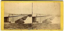 Longest Covered Bridge Susquehanna River Wrightsville PA E. Anthony Stereoview picture