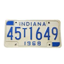 Indiana 1968 License Plate # 3 A 3871 picture