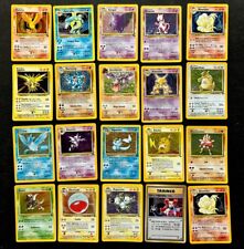Pokemon Card TCG Jungle/Fossil/1st Ed. Rare HOLO Lot Of 20 Mewtwo Gengar EX+/NM picture