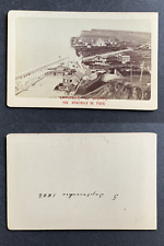 France, Environs de Dieppe, General View of Puys, 1882 Vintage cdv albumen print picture