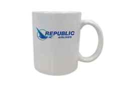 Republic Airlines Closed US Air Travel Souvenir Employee Coffee Mug Tea Cup  picture