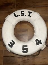 WW2 Lifebuoy From Naval Ship LST-354 Assigned To Assault On Iwo Jima picture
