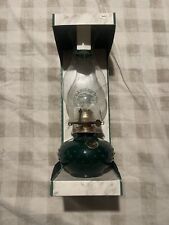 Vintage LampLight Farms Green Hobnail Glass Oil Lamp 13” picture