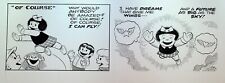 Nancy Original Comic Strip Art Guy Gilchrist October 9 2008 I Can Fly Dreams picture