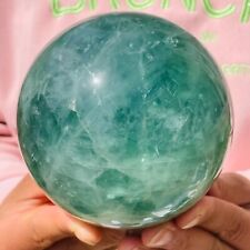 3.77lb Large Natural Green Fluorite Sphere Quartz Crystal Ball Specimen Healing picture