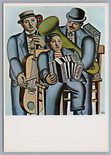 Fernand Leger Three Musicians Art Postcard picture