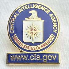 CIA Pin Gold Tone Enamel By Bastion Central Intelligence Agency picture
