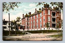 Postcard LEWISTON, ME Maine CENTRAL MAINE GENERAL HOSPITAL #2 picture