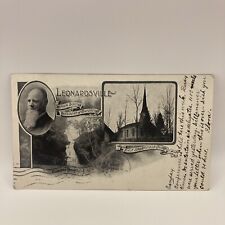 Pioneer Postcard Leonardsville New York, First Brookfield Church picture