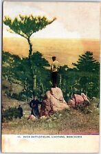 VINTAGE POSTCARD LOOKING OVER THE BATTLEFIELDS AT LIAOYANG MANCHURIA CHINA 1910s picture