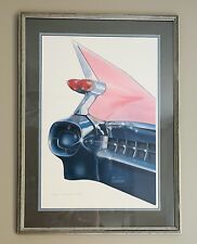 Harold James Cleworth - 1959 Pink Cadillac Lithograph - Signed & Numbered picture