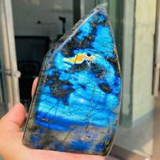 2.64LB Natural Blue Flash Labradorite Quartz Crystal Freeform Mineral Healing picture