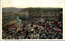Postcard 1917 Johnstown Pennsylvania Birds Eye View A126 picture