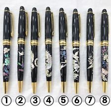 Korean Traditional Design Najeon Lacquer Ballpoint Pens Mother Of Pearl picture