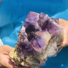 1920g HUGE Natural Purple Quartz Crystal Cluster Rough Specimen Healing 384 picture