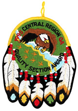 1995 Central Region Quality Section Award Patch Order of the Arrow OA Boy Scouts picture