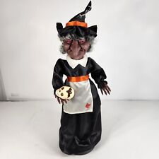 Vintage 18” ANIMATED HALLOWEEN WITCH Light Up Moving TELCO MOTIONETTE VIDEO picture