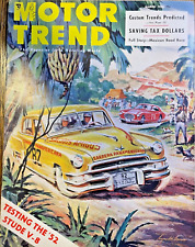 Motor Trend Magazine March 1952 Studebaker V-8 Mexican Road Race LeBaron picture