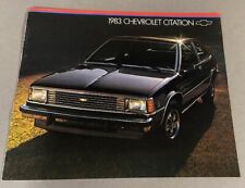 1983 Chevrolet Chevy Citation X11 Sales Brochure Book picture