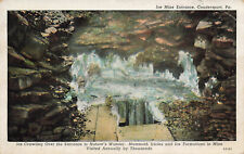 ICE MINE ENTRANCE POSTCARD COUDERSPORT PA PENNSYLVANIA 1930s picture