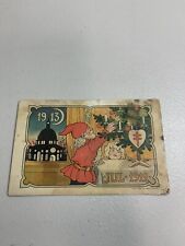 1913 Vintage Rare Postcard ~Gnomes, Jenny Nyström, Christmas picture
