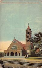Detroit MI Michigan Downtown 1910 Church Woodward Forest Avenue Vtg Postcard Q10 picture