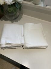 2 X Vintage French Linen Flat Sheets Bed Linens picture