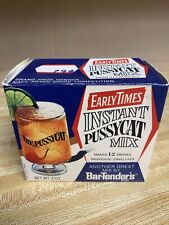 Vintage  Early Times Instant Pussycat cocktail mix Box w/ contents 1969 Collect picture