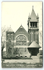 1906 LANSDALE PA TRINITY CHURCH MONTGOMERY COUNTY EARLY UNDIVIDED POSTCARD P3936 picture