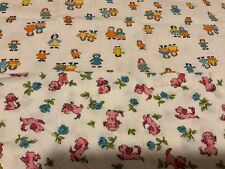 Vintage calico fabric 2 different patterns 2 remnants picture