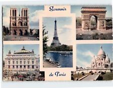 Postcard Souvenir de Paris, France picture
