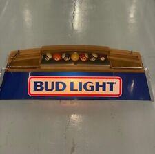 Vintage 1983 Budweiser Bud Light Beer Pool Billiards Table Light picture