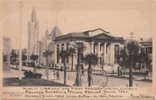 Postcard Public Library + First Presbyterian Church Jacksonville FL picture