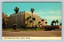 Tavares, FL-Florida, Lake County Court House Vintage Souvenir Postcard picture