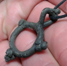 Ancient Celtic Bronze Amulet 5th-1st cent BC picture