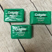 Vintage Colgate Green Wrapper Pumice Soap Set of 3 picture