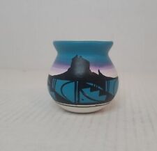 Bruce Hathale New Mexico Native American Pottery Signed Navajo -Small 2.5