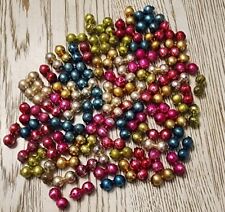 106 Vtg Antique Loose Mercury Glass Double Beads Christmas picture