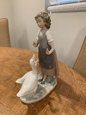 NAO by Lladro Girl with Geese 1980 11