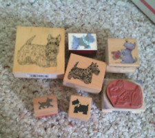 Scottish terrier Dog STAMP BLOCK lot 4 card paper etc. LOT A picture