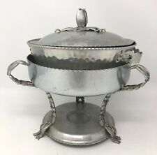 Vintage Nasco Italy Hammered Aluminum Cooking Cook Set Stand Casserole Dish Pan picture
