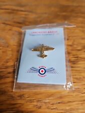 Wings Appeal RAF Gold Lancaster Bomber Badge Pin Royal Air Force Charity, NOS. picture