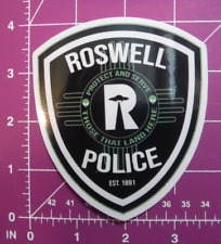 Roswell New Mexico Police UFO logo decal-4