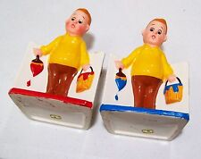 TWO Vintage 1950s Inarco Made in Japan NWT  House Painting Planters picture