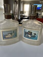 Beam's Duck Stamp FIRST ISSUE Series Decanters Set Of 2 (empty) Jim Beam Bourbon picture
